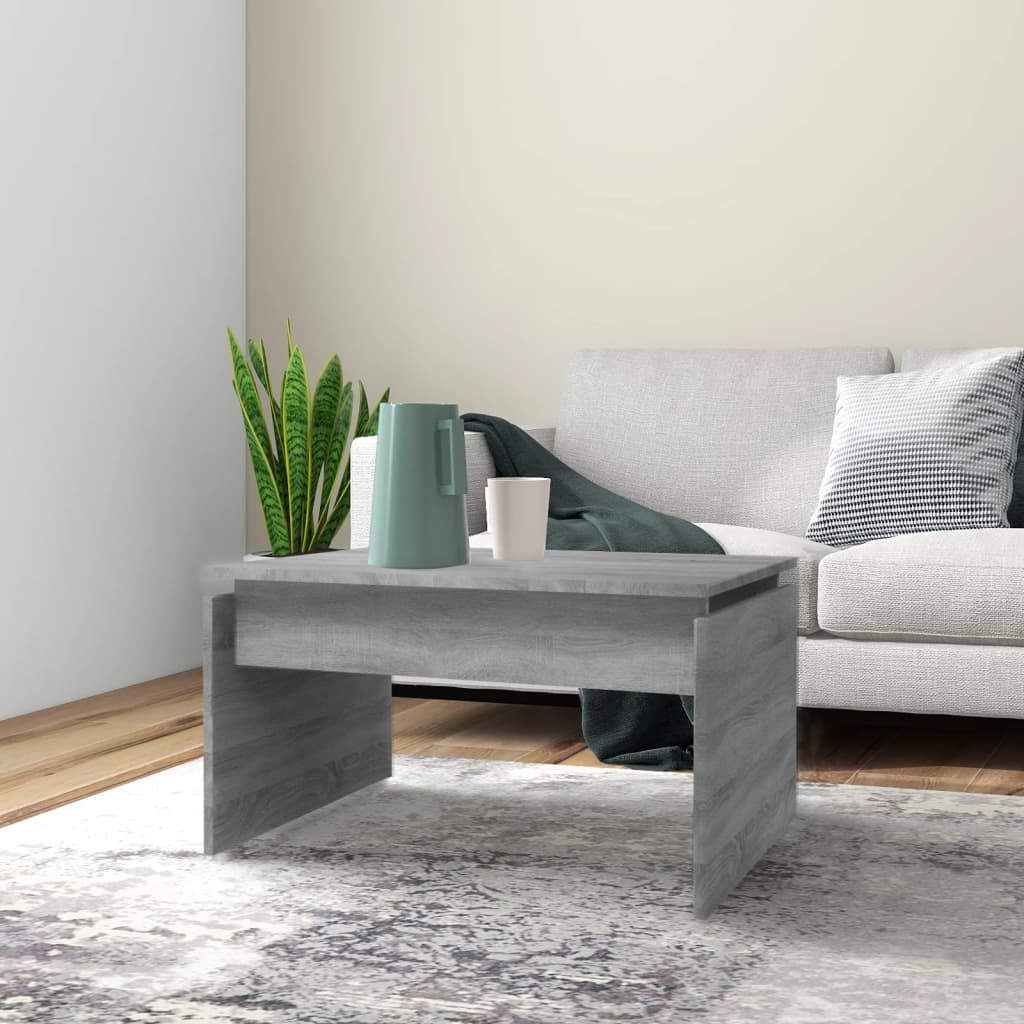 Tavolino da Salotto Grigio Sonoma 68x50x38 cm Legno Multistrato | homemem39