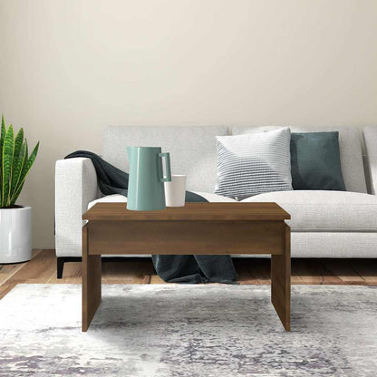 Tavolino da Salotto Rovere Marrone 68x50x38 cm in Multistrato