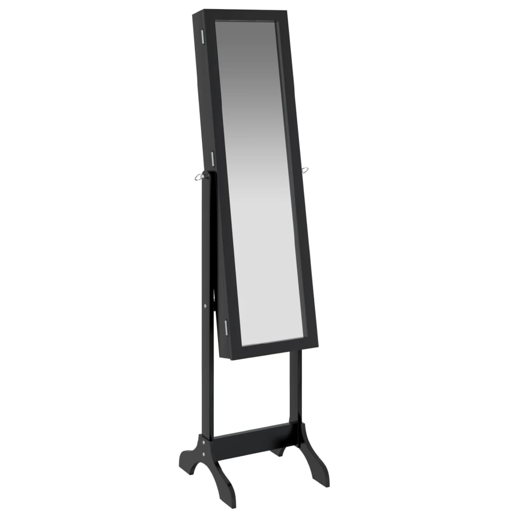 Specchio Autoportante Nero 34x37x146 cm | homemem39