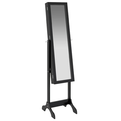 Specchio Autoportante Nero 34x37x146 cm | homemem39