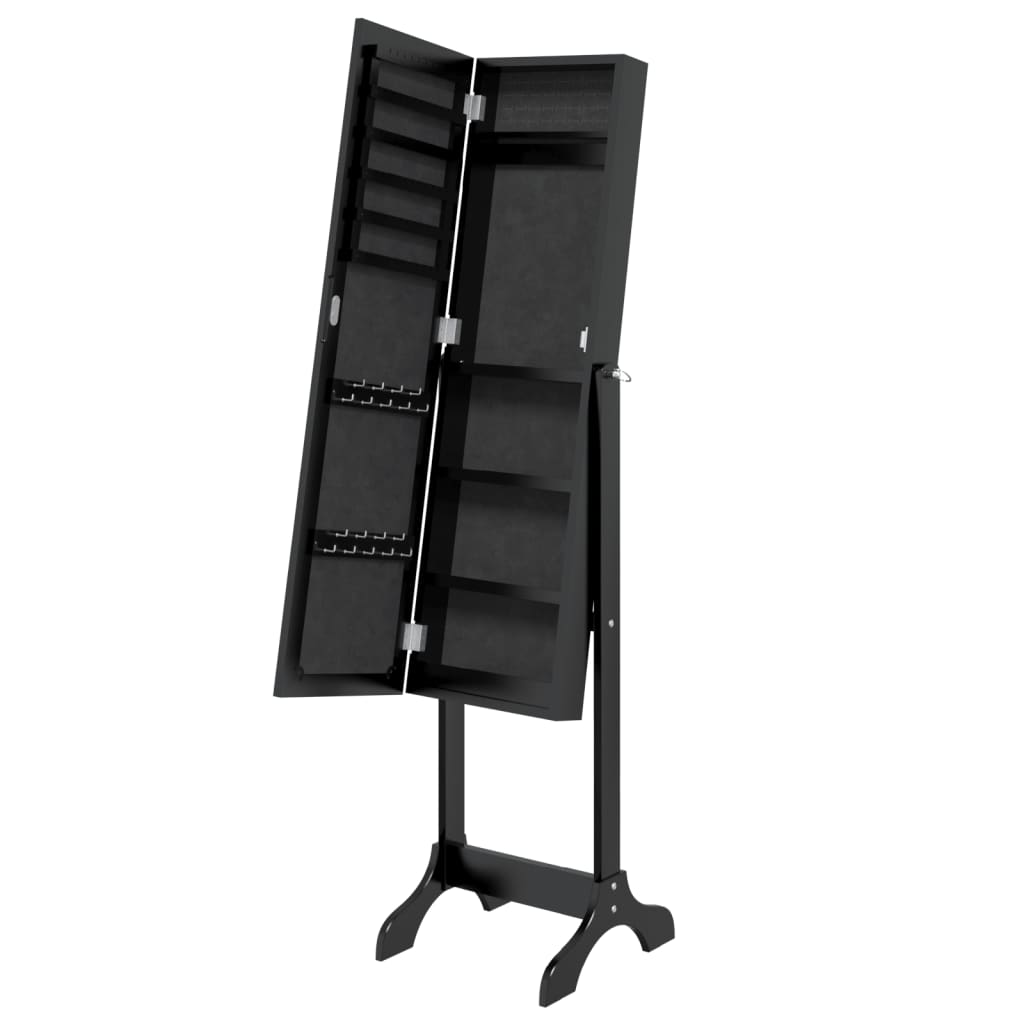 Specchio Autoportante Nero 34x37x146 cm | homemem39