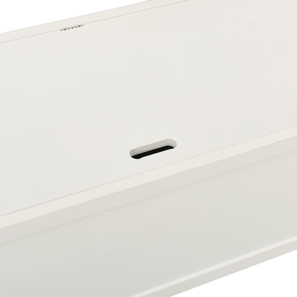 Panca Bianca 107x45x75,5 cm Legno Massello di Abete | homemem39