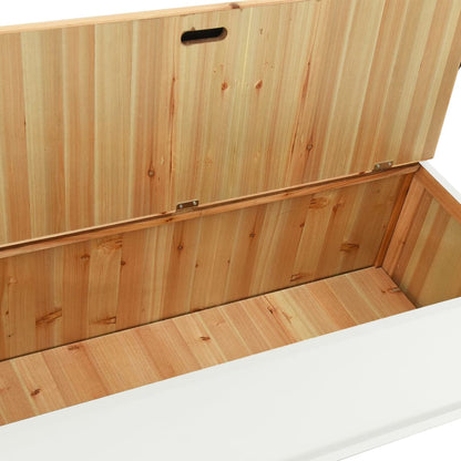 Panca Bianca 107x45x75,5 cm Legno Massello di Abete | homemem39