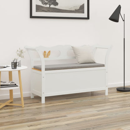 Panca Bianca 107x45x75,5 cm Legno Massello di Abete | homemem39