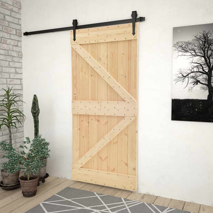 Porta NARVIK Naturale 80 x 210 cm Legno di pino solido