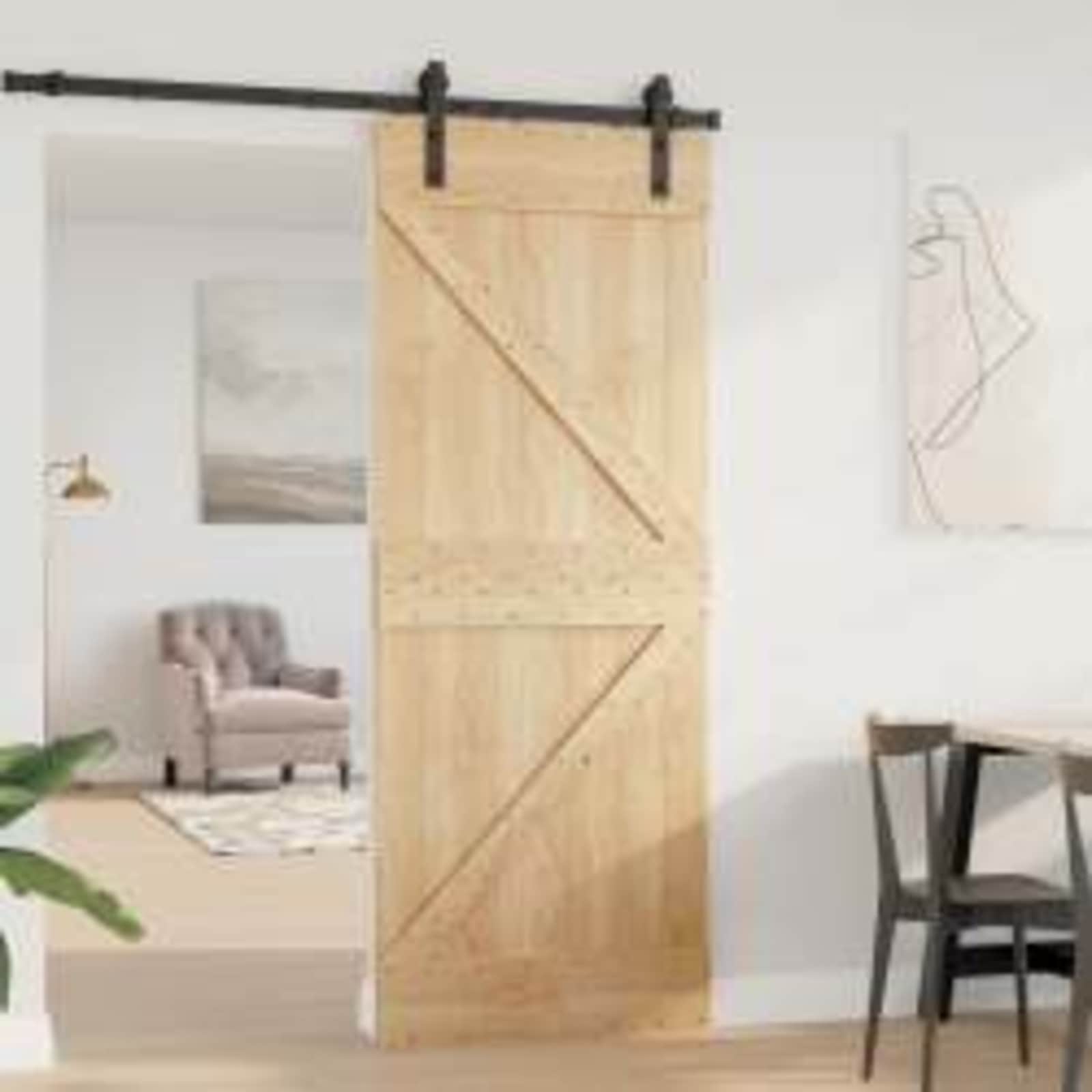 Porta NARVIK Naturale 80 x 210 cm Legno di pino solido | homemem39