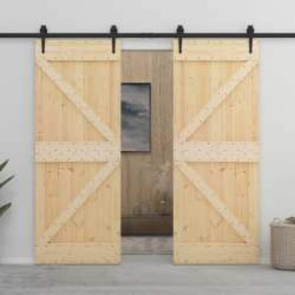 Porta NARVIK Naturale 80 x 210 cm Legno di pino solido | homemem39