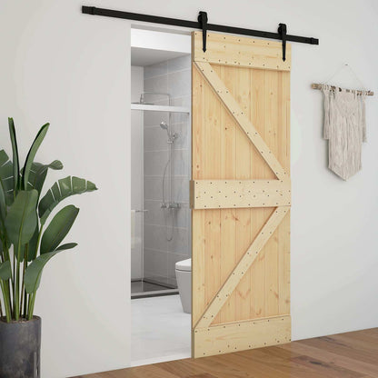 Porta NARVIK Naturale 80 x 210 cm Legno di pino solido