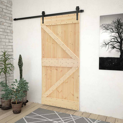 Porta NARVIK Naturale 90 x 210 cm Legno di pino solido