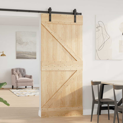 Porta NARVIK Naturale 90 x 210 cm Legno di pino solido