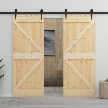 Porta NARVIK Naturale 90 x 210 cm Legno di pino solido | homemem39