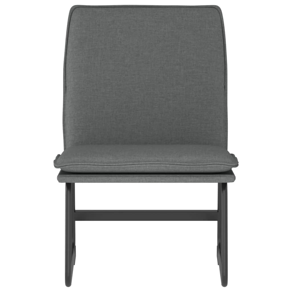 Sedia Lounge Grigio Scuro 52x75x76 cm in Tessuto