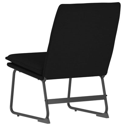 Sedia Lounge Nera 52x75x76 cm in Tessuto
