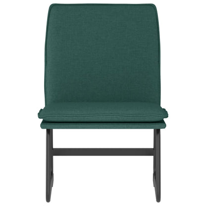 Sedia Lounge Verde Scuro 52x75x76 cm in Tessuto