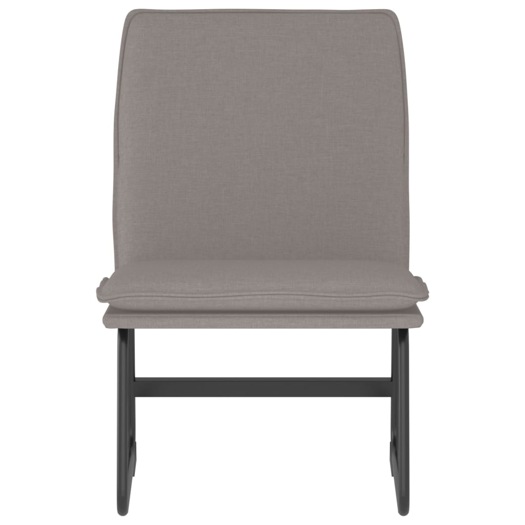Sedia Lounge Tortora 52x75x76 cm in Tessuto