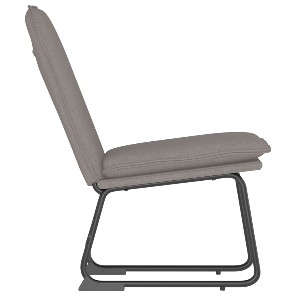 Sedia Lounge Tortora 52x75x76 cm in Tessuto