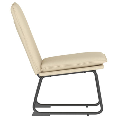 Sedia Lounge Crema 52x75x76 cm in Tessuto
