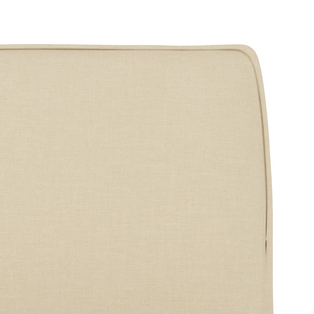 Sedia Lounge Crema 52x75x76 cm in Tessuto