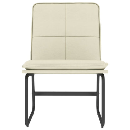 Sedia Lounge Crema 54x75x76 cm in Similpelle