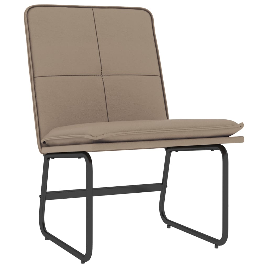 Sedia Lounge Cappuccino in Similpelle