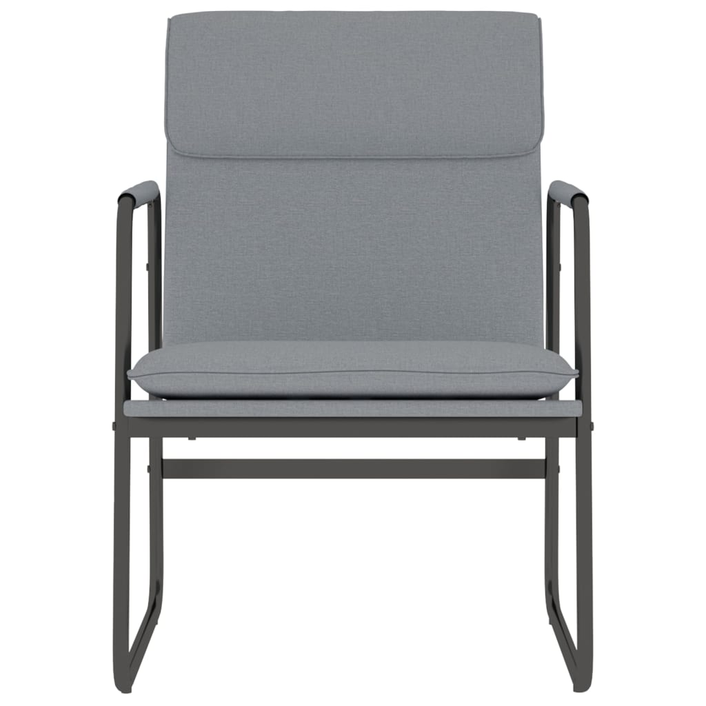 Sedia Lounge Grigio Chiaro 55x64x80 cm in Tessuto