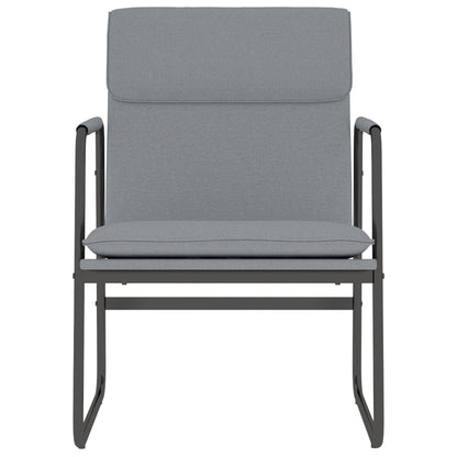 Sedia Lounge Grigio Chiaro 55x64x80 cm in Tessuto