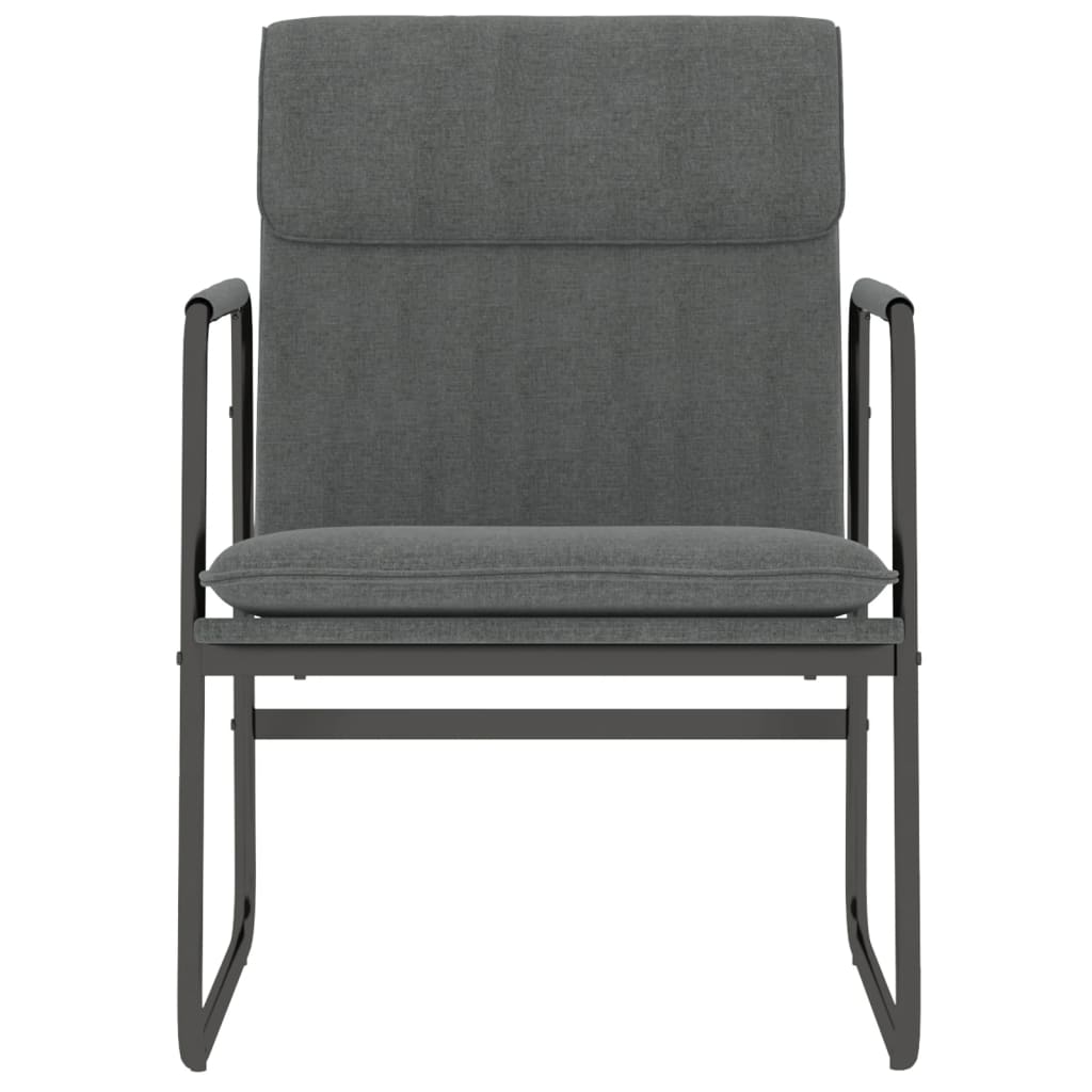 Sedia Lounge Grigio Scuro 55x64x80 cm in Tessuto