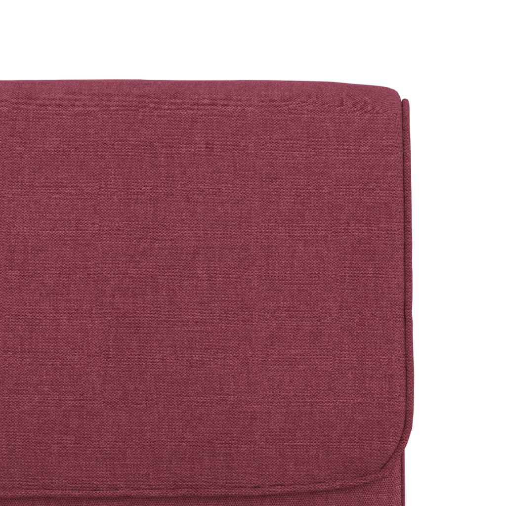 Sedia Lounge Rosso Vino 55x64x80 cm in Tessuto