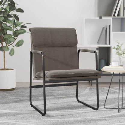 Sedia Lounge Tortora 55x64x80 cm in Tessuto