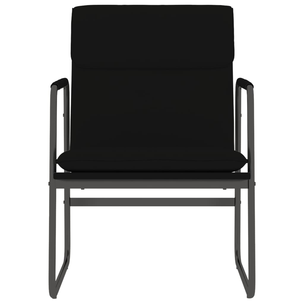 Sedia Lounge Nera 55x64x80 cm in Similpelle