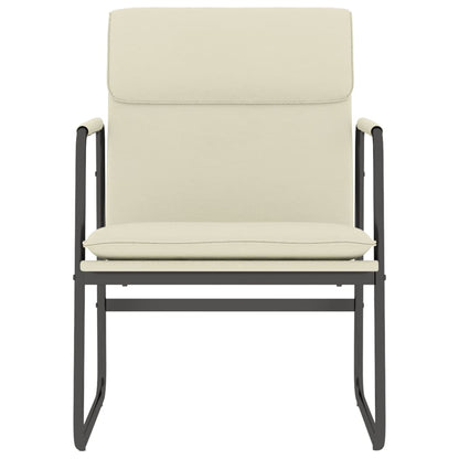 Sedia Lounge Crema 55x64x80 cm in Similpelle