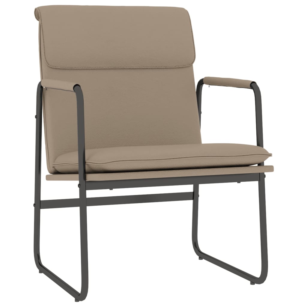 Sedia Lounge Cappuccino in Similpelle