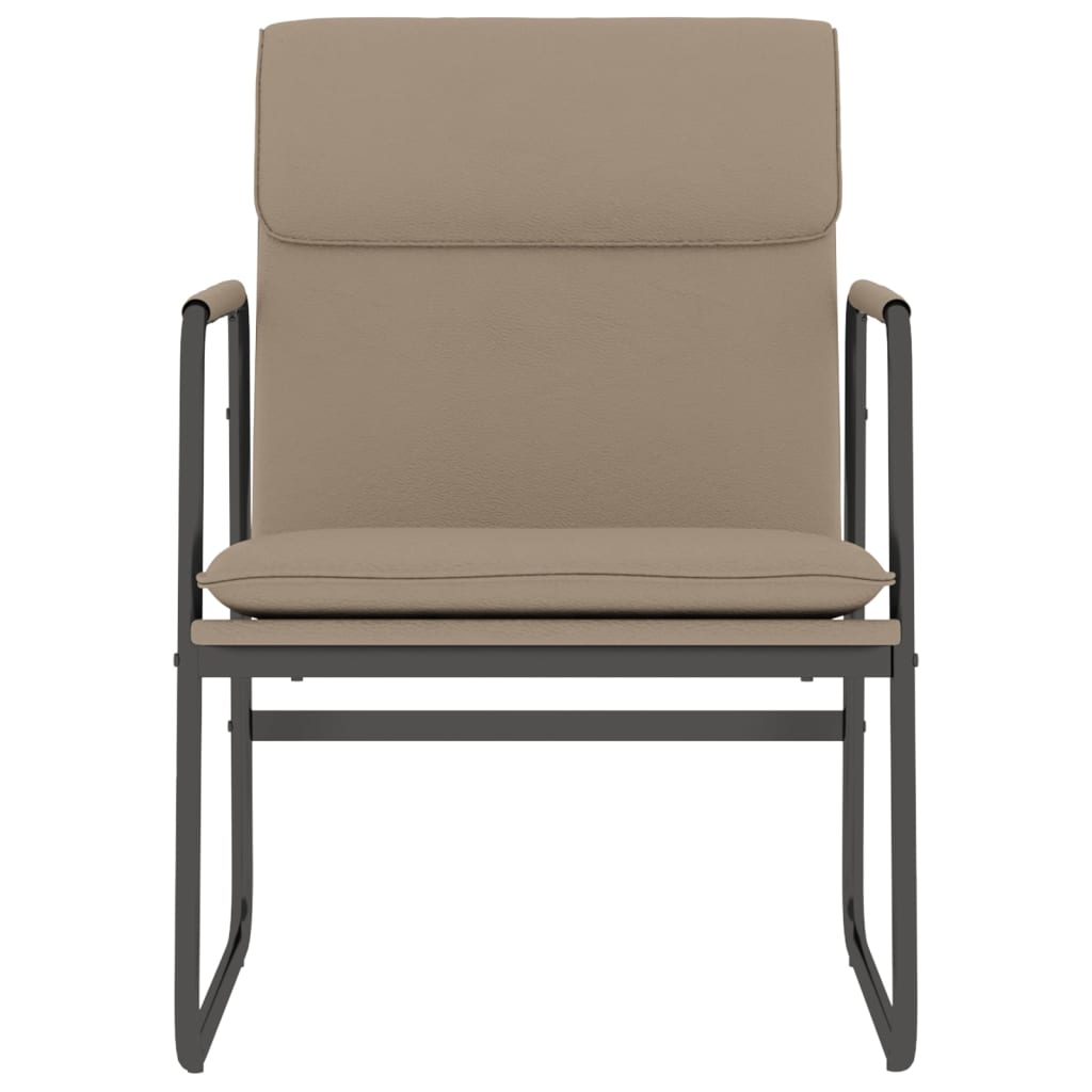 Sedia Lounge Cappuccino in Similpelle