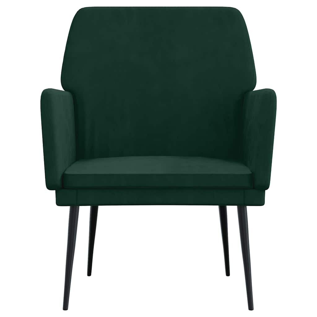 Poltrona Verde Scuro 62x79x79 cm Velluto