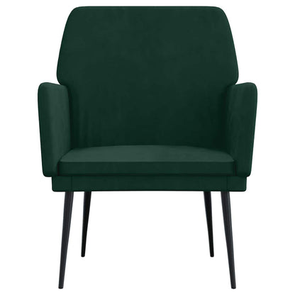 Poltrona Verde Scuro 62x79x79 cm Velluto