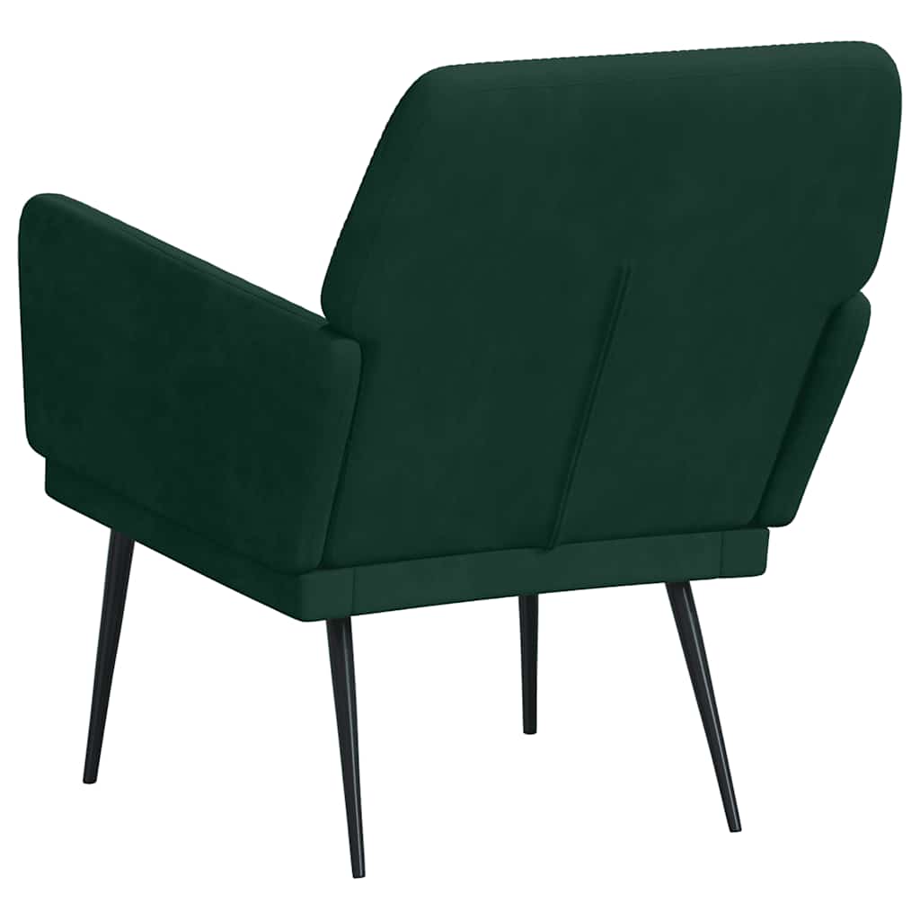 Poltrona Verde Scuro 62x79x79 cm Velluto