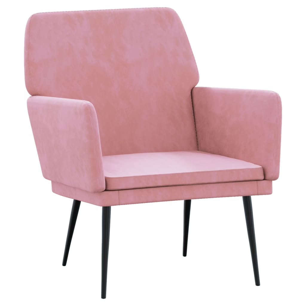 Poltrona Rosa 62x79x79 cm Velluto