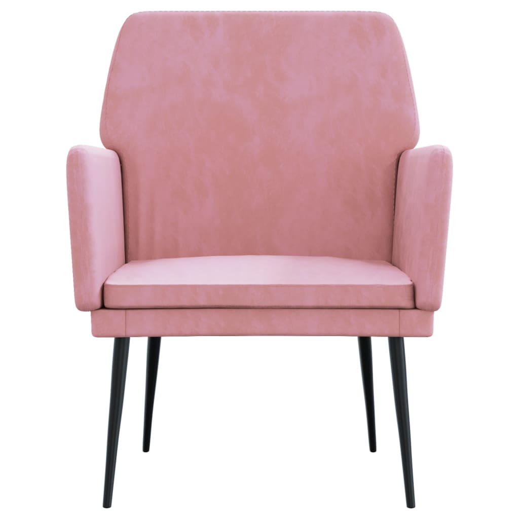 Poltrona Rosa 62x79x79 cm Velluto