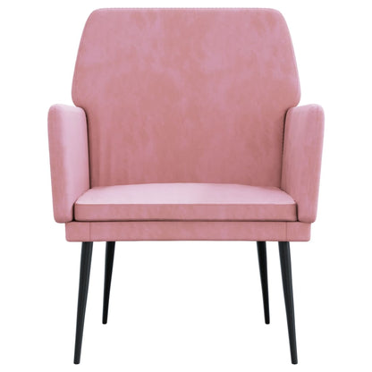 Poltrona Rosa 62x79x79 cm Velluto
