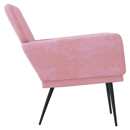Poltrona Rosa 62x79x79 cm Velluto