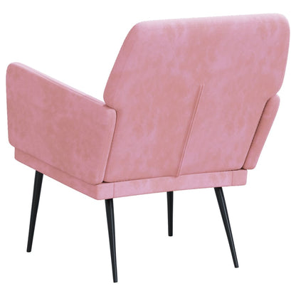 Poltrona Rosa 62x79x79 cm Velluto