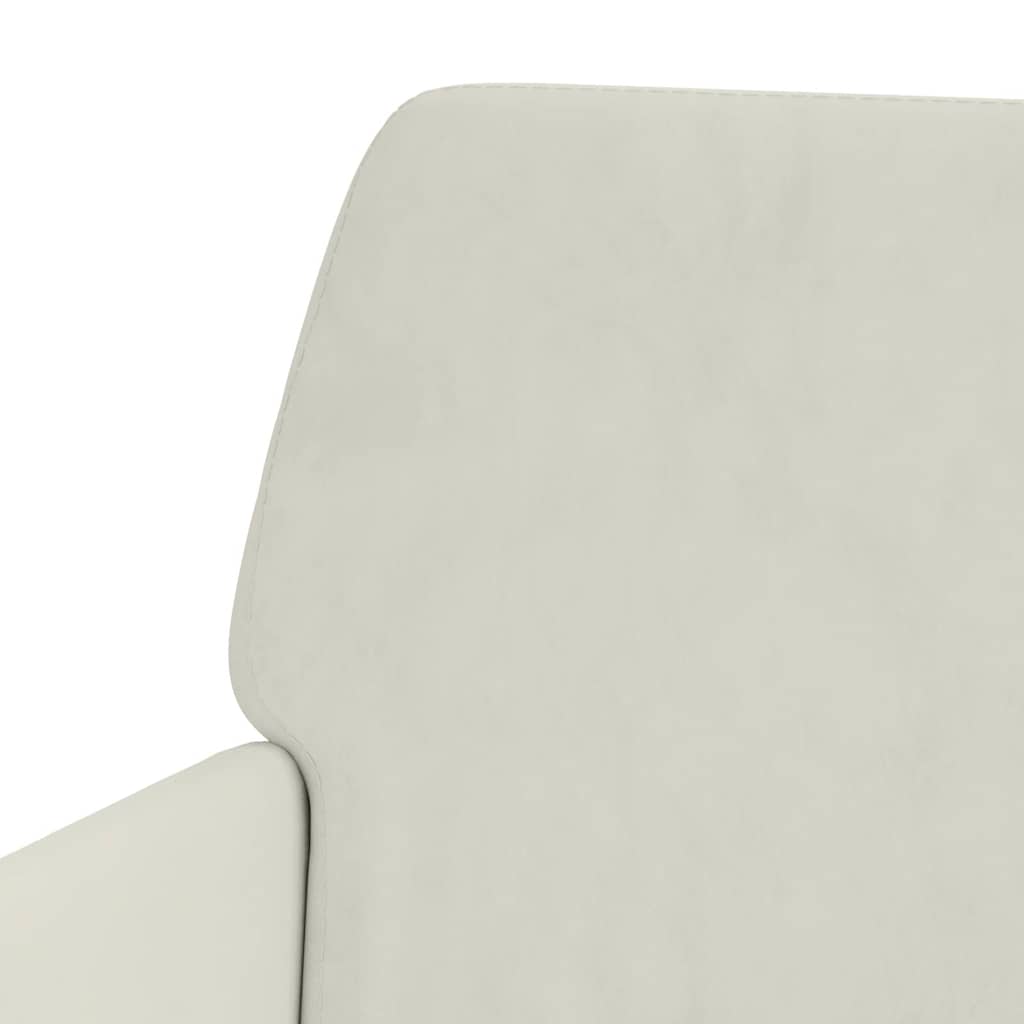 Poltrona Crema 62x79x79 cm Velluto