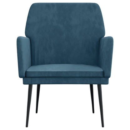 Poltrona Blu 62x79x79 cm Velluto
