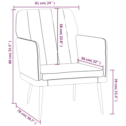 Poltrona Cappuccino 61x78x80 cm Similpelle