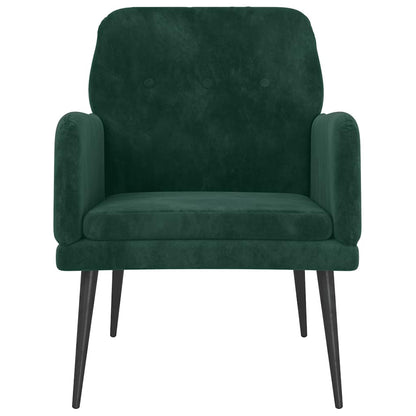 Poltrona Verde Scuro 62x79x79 cm Velluto