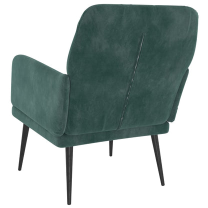 Poltrona Verde Scuro 62x79x79 cm Velluto - homemem39