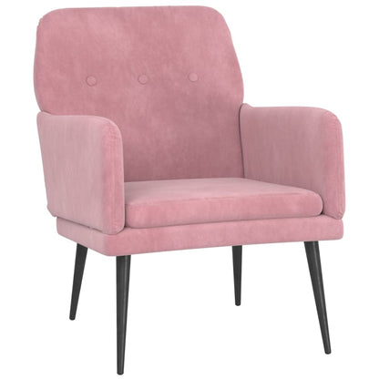 Poltrona Rosa 62x79x79 cm Velluto