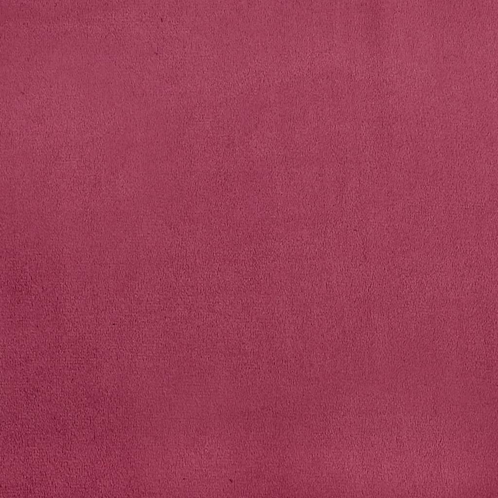 Poltrona Rosso Vino 62x79x79 cm Velluto