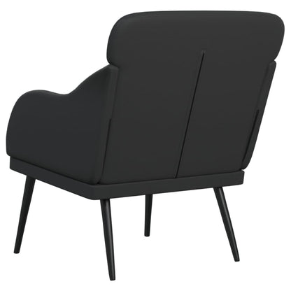 Poltrona Nera 63x76x80 cm Similpelle | homemem39