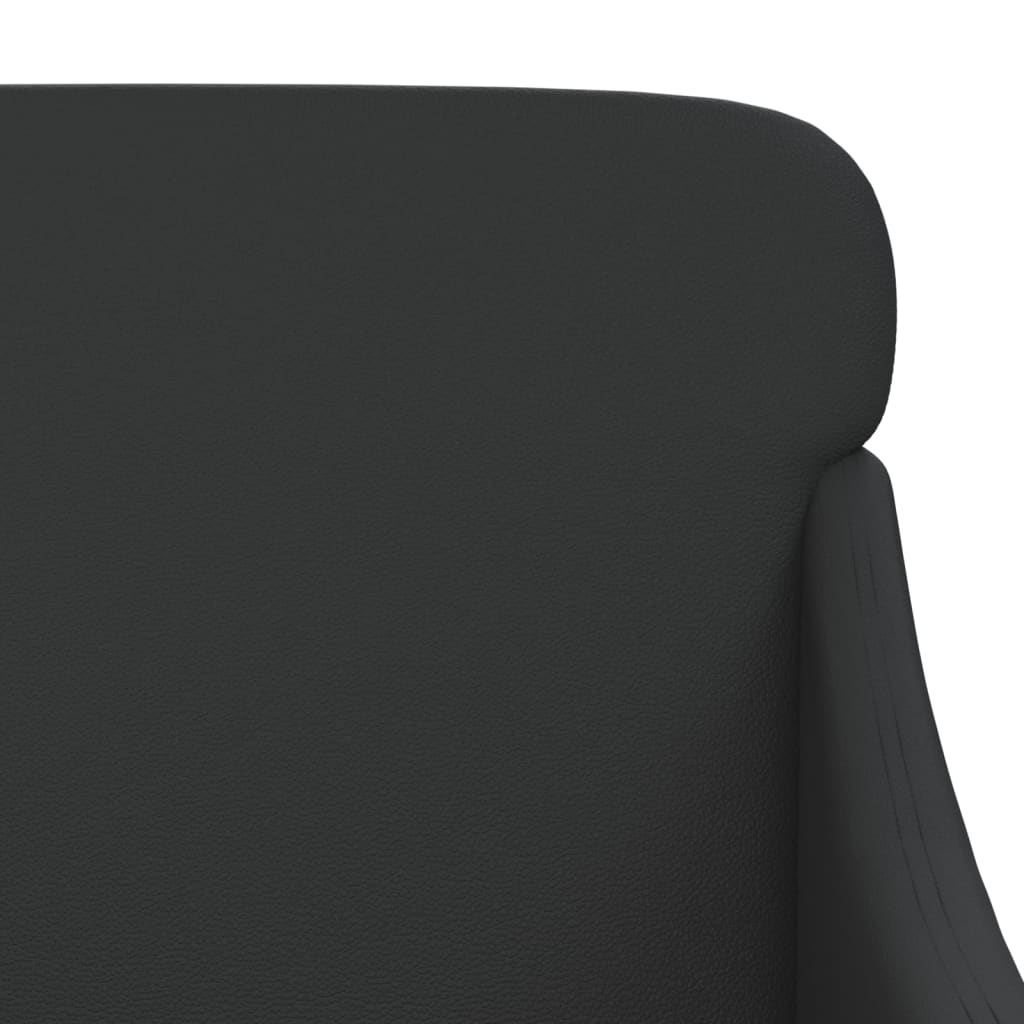 Poltrona Nera 63x76x80 cm Similpelle | homemem39